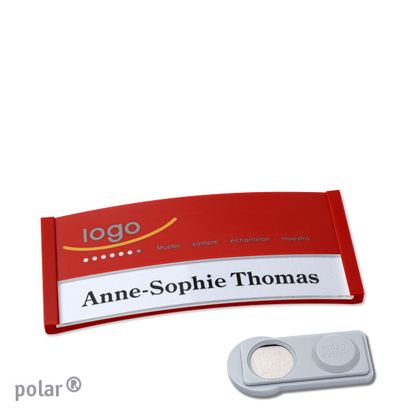 Naambadges polar® color-print magneet smag® magneet | null | 65 x 30 mm