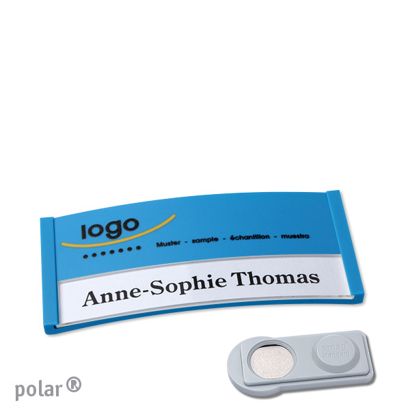 Naambadges polar® color-print magneet smag® magneet | null | 65 x 30 mm