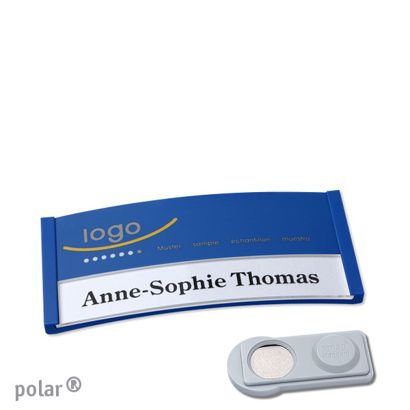 Naambadges polar® color-print magneet smag® magneet | null | 65 x 30 mm