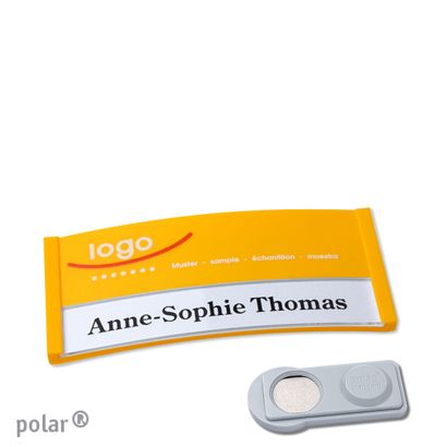Naambadges polar® color-print magneet smag® magneet | null | 65 x 30 mm