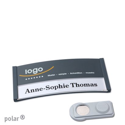 Naambadges polar® color-print magneet smag® magneet | null | 65 x 30 mm