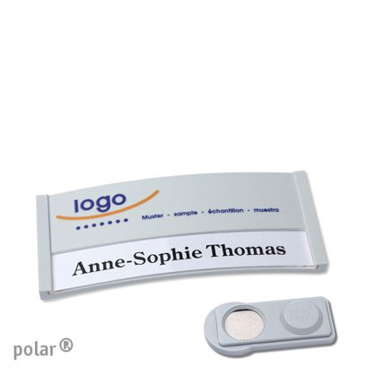 Naambadges polar® color-print magneet smag® magneet | null | 65 x 30 mm