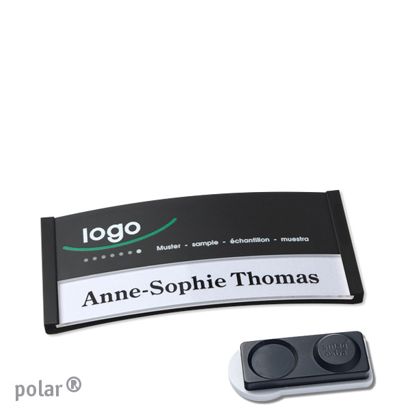 Naambadges polar® color-print magneet smag® magneet, extra sterk | null | 65 x 30 mm
