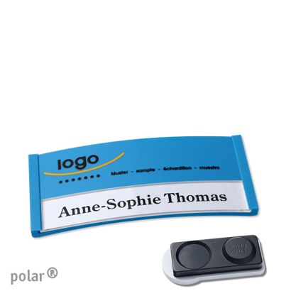 Naambadges polar® color-print magneet smag® magneet, extra sterk | null | 65 x 30 mm