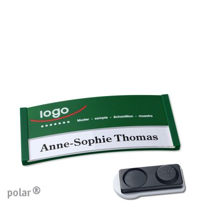 Naambadges polar® color-print magneet smag® magneet, extra sterk | null | 65 x 30 mm