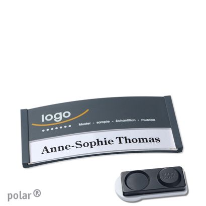 Naambadges polar® color-print magneet smag® magneet, extra sterk | null | 65 x 30 mm
