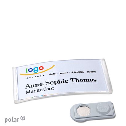 Naambadges polar® quick-print magneet smag® magneet | null | 65 x 30 mm