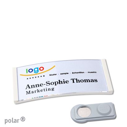 Naambadges polar® quick-print magneet smag® magneet | null | 65 x 30 mm