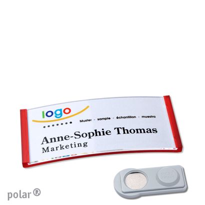 Naambadges polar® quick-print magneet smag® magneet | null | 65 x 30 mm