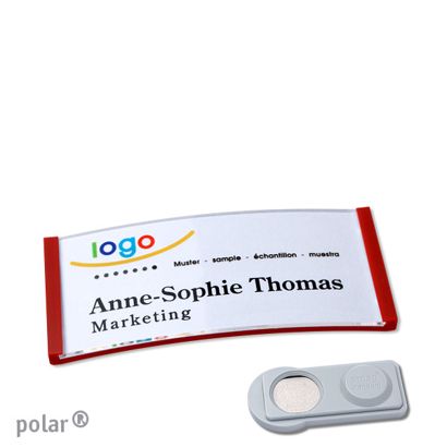 Naambadges polar® quick-print magneet smag® magneet | null | 65 x 30 mm