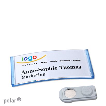 Naambadges polar® quick-print magneet smag® magneet | null | 65 x 30 mm
