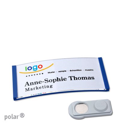 Naambadges polar® quick-print magneet smag® magneet | null | 65 x 30 mm