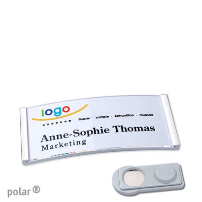 Naambadges polar® quick-print magneet smag® magneet | null | 65 x 30 mm