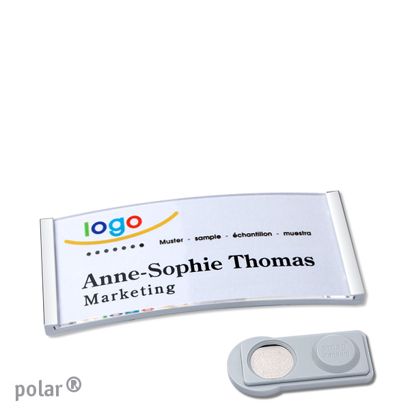 Naambadges polar® quick-print magneet smag® magneet | null | 65 x 30 mm
