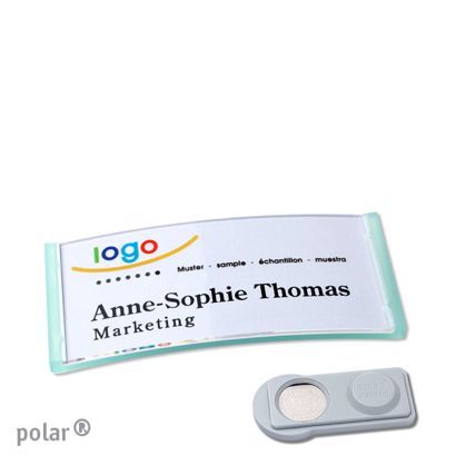 Naambadges polar® quick-print magneet smag® magneet | null | 65 x 30 mm