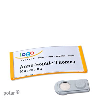 Naambadges polar® quick-print magneet smag® magneet | null | 65 x 30 mm