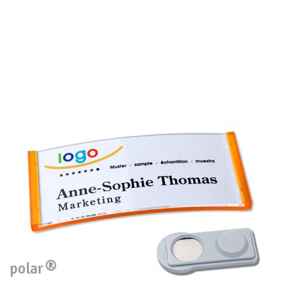 Naambadges polar® quick-print magneet smag® magneet | null | 65 x 30 mm