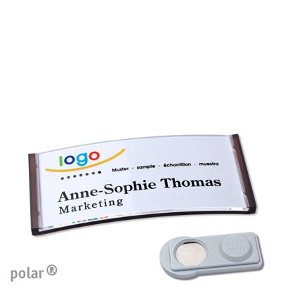 Naambadges polar® quick-print magneet smag® magneet | null | 65 x 30 mm