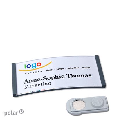 Naambadges polar® quick-print magneet smag® magneet | null | 65 x 30 mm