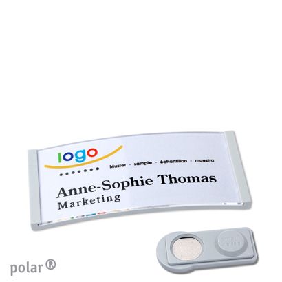 Naambadges polar® quick-print magneet smag® magneet | null | 65 x 30 mm