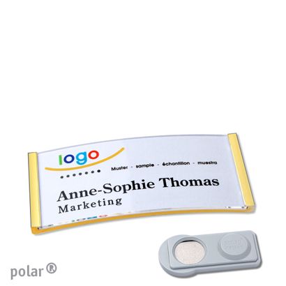 Naambadges polar® quick-print magneet smag® magneet | null | 65 x 30 mm