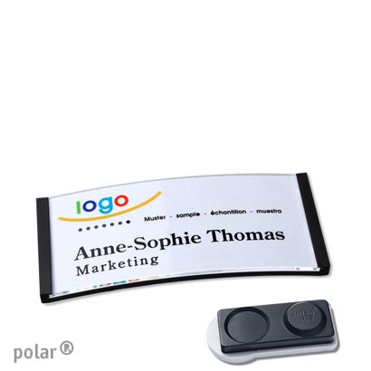 Naambadges polar® quick-print magneet smag® magneet, extra sterk | null | 65 x 30 mm