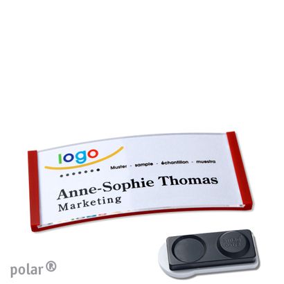 Naambadges polar® quick-print magneet smag® magneet, extra sterk | null | 65 x 30 mm