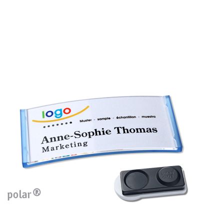 Naambadges polar® quick-print magneet smag® magneet, extra sterk | null | 65 x 30 mm