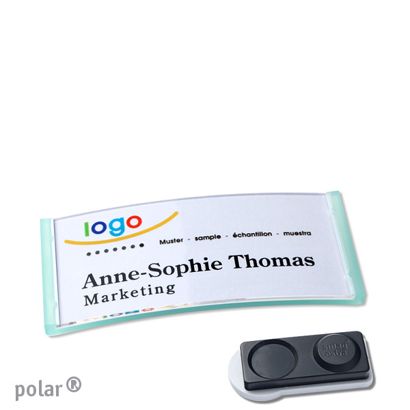Naambadges polar® quick-print magneet smag® magneet, extra sterk | null | 65 x 30 mm