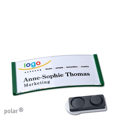 Naambadges polar® quick-print magneet smag® magneet, extra sterk | null | 65 x 30 mm