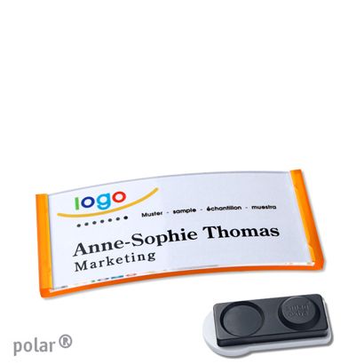 Naambadges polar® quick-print magneet smag® magneet, extra sterk | null | 65 x 30 mm