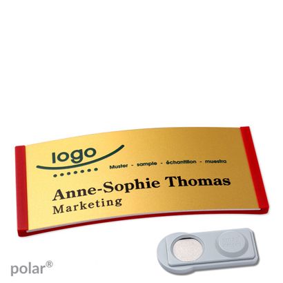 Naambadges polar® alu-complete magneet smag® magneet | null | null | 74 x 34 mm