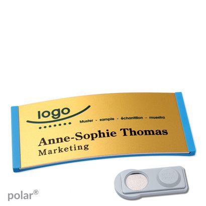 Naambadges polar® alu-complete magneet smag® magneet | null | null | 74 x 34 mm