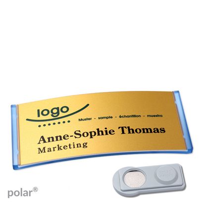 Naambadges polar® alu-complete magneet smag® magneet | null | null | 74 x 34 mm