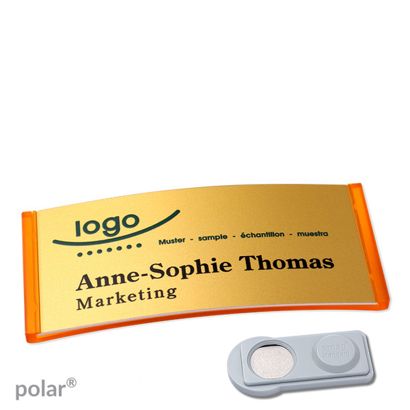 Naambadges polar® alu-complete magneet smag® magneet | null | null | 74 x 34 mm