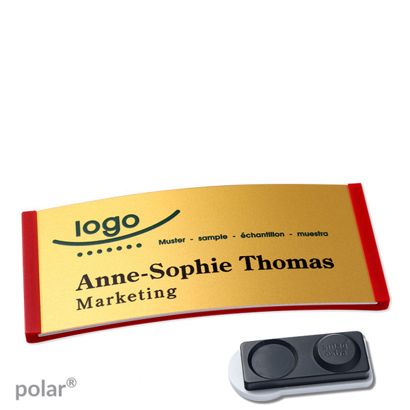 Naambadges polar® alu-complete magneet smag® magneet, extra sterk | null | null | 74 x 34 mm