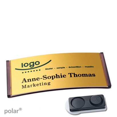 Naambadges polar® alu-complete magneet smag® magneet, extra sterk | null | null | 74 x 34 mm