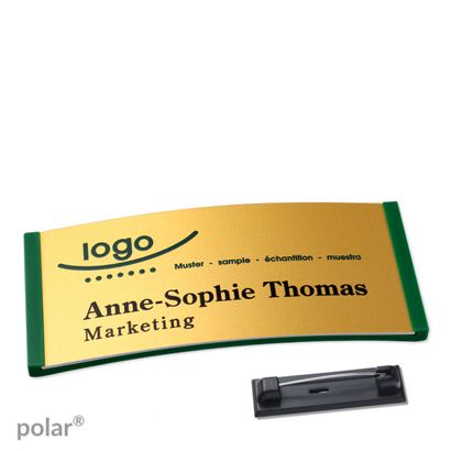 Naambadges polar® alu-complete magneet null | null | 74 x 34 mm