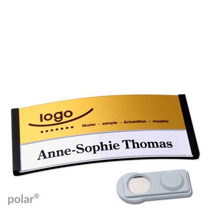 Naambadges polar® alu-print magneet smag® magneet | null | null | 74 x 34 mm