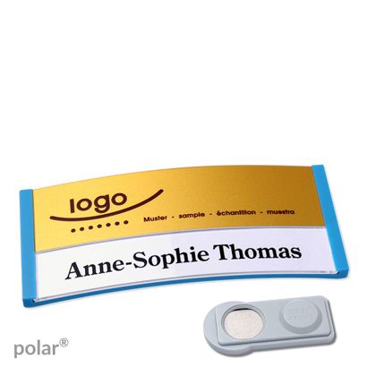 Naambadges polar® alu-print magneet smag® magneet | null | null | 74 x 34 mm