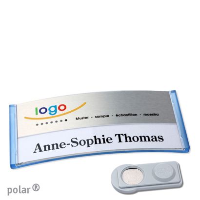 Naambadges polar® alu-print magneet smag® magneet | null | null | 74 x 34 mm