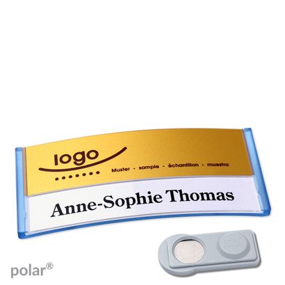 Naambadges polar® alu-print magneet smag® magneet | null | null | 74 x 34 mm
