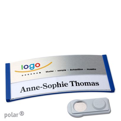 Naambadges polar® alu-print magneet smag® magneet | null | null | 74 x 34 mm