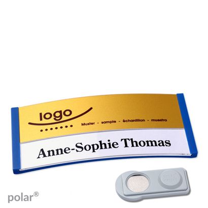 Naambadges polar® alu-print magneet smag® magneet | null | null | 74 x 34 mm