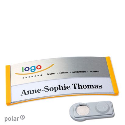 Naambadges polar® alu-print magneet smag® magneet | null | null | 74 x 34 mm