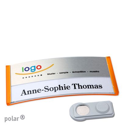 Naambadges polar® alu-print magneet smag® magneet | null | null | 74 x 34 mm