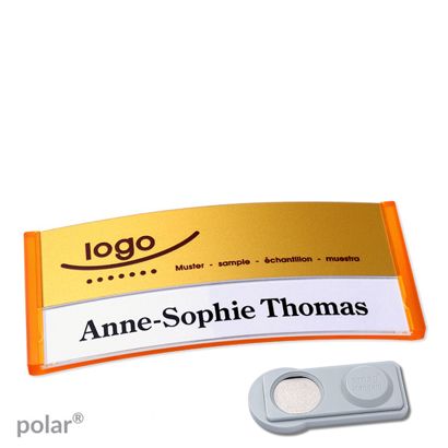 Naambadges polar® alu-print magneet smag® magneet | null | null | 74 x 34 mm
