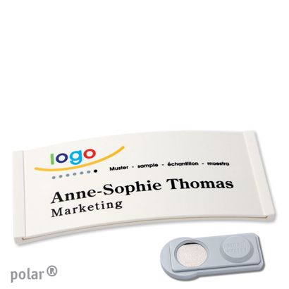 Naambadges polar® color-complete magneet smag® magneet | null | 74 x 34 mm
