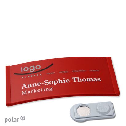 Naambadges polar® color-complete magneet smag® magneet | null | 74 x 34 mm
