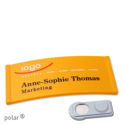 Naambadges polar® color-complete magneet smag® magneet | null | 74 x 34 mm